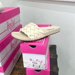 Ivory braided slip one